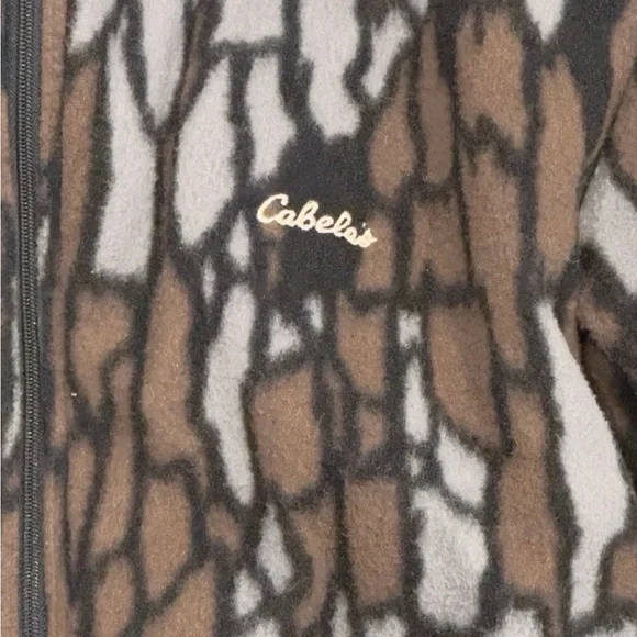 Vtg Cabela's Camoflauge Gorpcore Hunting PolarFleece Jumpsuit Made US Sz M 38-40 - Picture 8 of 10